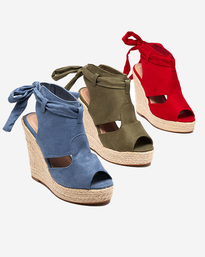 OUTLET Női magas sarkú szandál zöld színben Penetika - Lábbeli