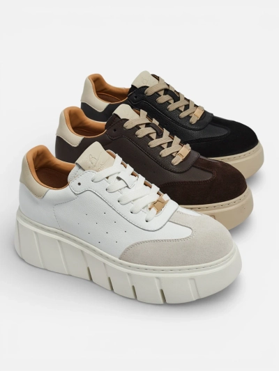 Taures sportos női sneakerek természetes bőrből