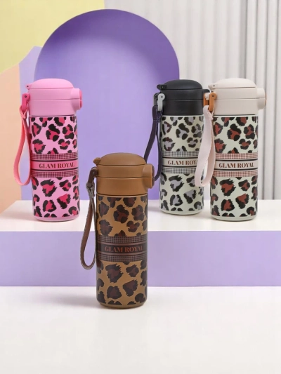 Royalfashion Hőszigetelt bögre kifolyóval Glam Leo