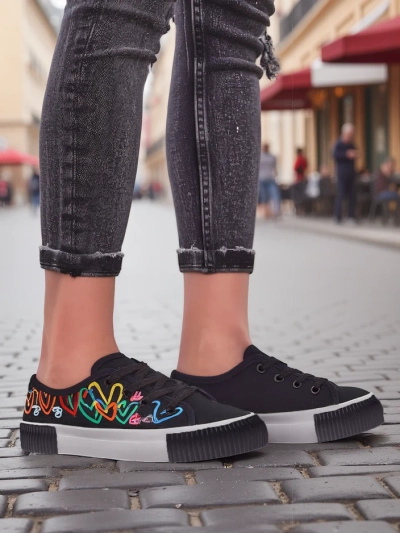 Royalfashion Női sneakers nyomattal Sercess