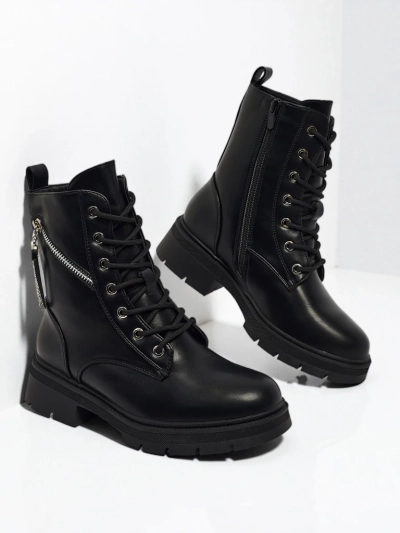 Női Kassira worker bakancs díszekkel