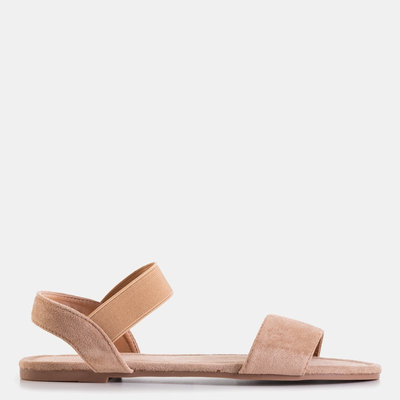 Barna női öko-velúr Sprandu szandál - lábbeli