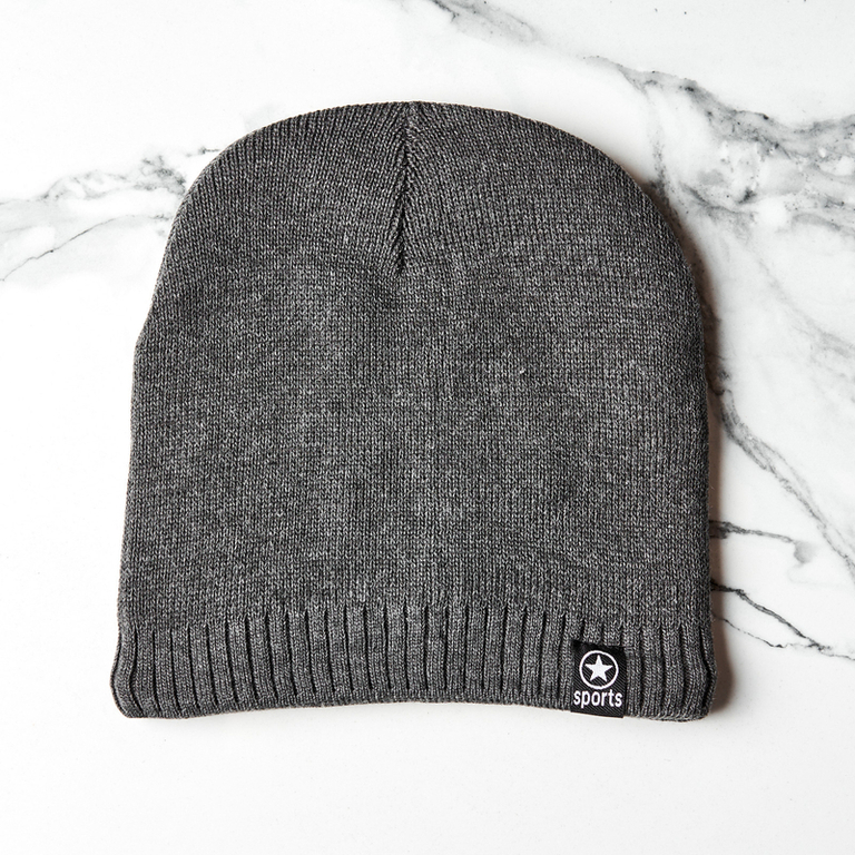 Férfi sötétszürke párnázott kalap - Kiegészítők