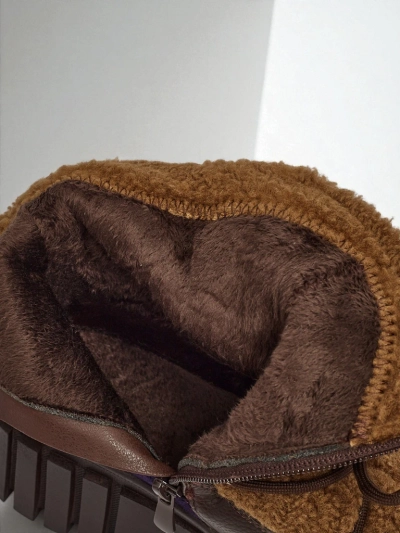 Cindora női worker bakancsok szőrmével