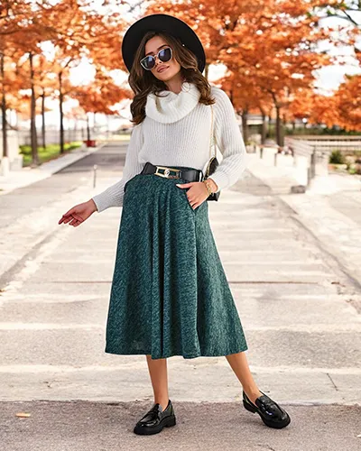 Royalfashion Női midi szoknya