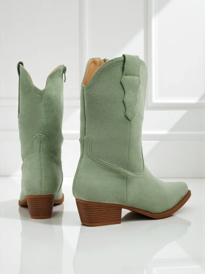 SpireHush női öko velúr cowboy csizmák