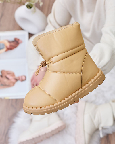 Royalfashion Női csúszós hócsizma barna színben Nevonsisia