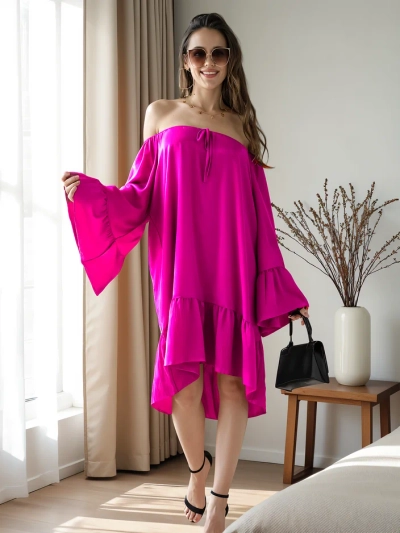 Royalfashion Női ruha spanyol stílusban fodrokkal, oversized