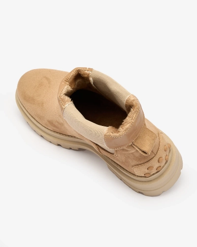 Royalfashion Női szigetelt csizma camel színben Comfy Walk