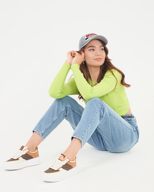 Kék női mom farmer - Ruházat