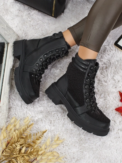 Női Ardella worker bakancsok szőrmével