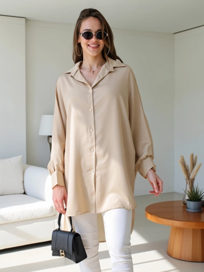 Royalfashion Hosszú női oversize ing