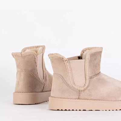 OUTLET Női bézs hócsizma Gavi - Lábbeli