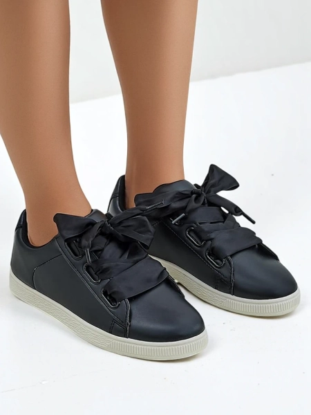 Royalfashion Női öko-bőr sportcipő díszkötőfűzőkkel Etti