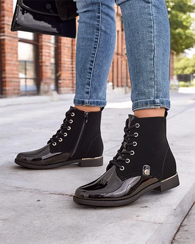 Royalfashion Női fűzős csizma Safalle