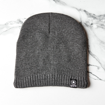 Férfi sötétszürke párnázott kalap - Kiegészítők