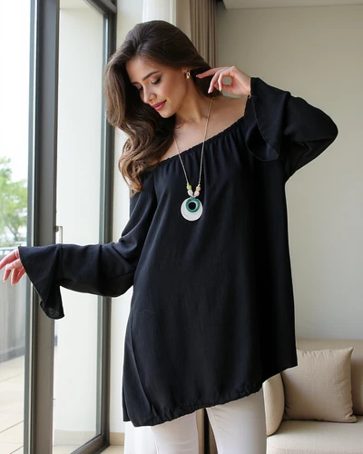 Royalfashion Női blúz spanyol stílusban fodrokkal