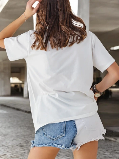 Royalfashion Női pamut blúz nyomattal