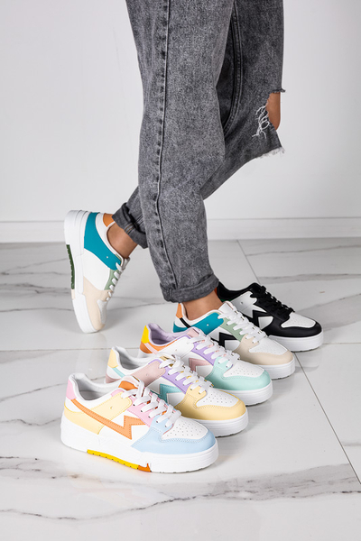 Bézs és kék színű női sportcipő Tremsi tornacipő - Lábbeli