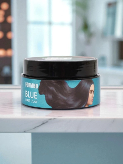 Formbo Azzurro Argus – kék színű hajagyag, Fashion styling