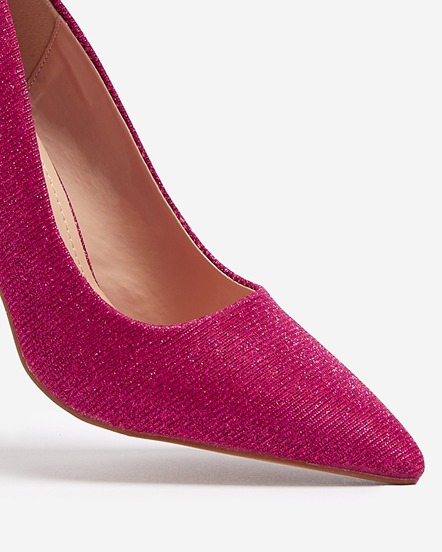 Női brokát pumpa fukszia színben Bluskita - Lábbeli