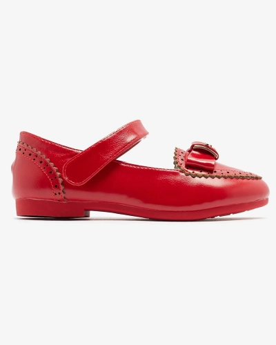Piros lánycipő masnival Proya- Footwear