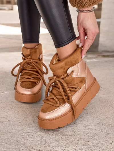 Royalfashion Női fűzős hó csizma Iniuc