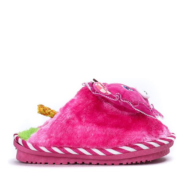 Willie rózsaszín szőr papucs - cipő