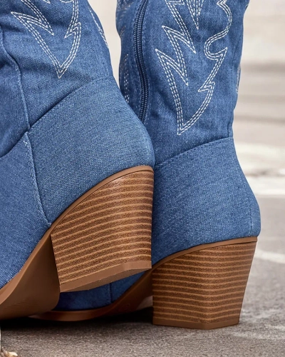 Royalfashion női Lisso sarok cowboy csizma