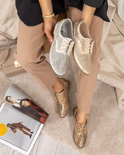 Rózsaszín női áttört cipő Kotniso - Lábbeli