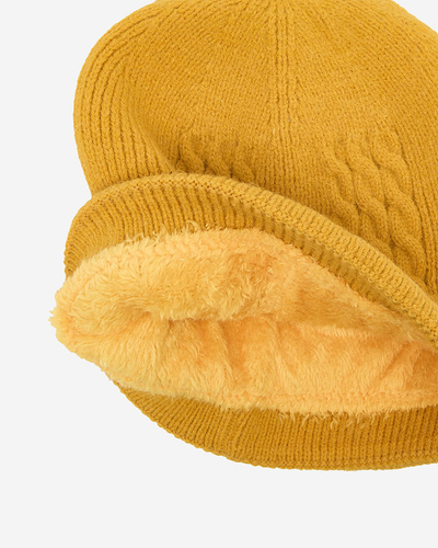 Royalfashion Mustard szigetelt női sapka