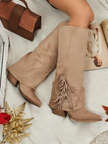 Női öko velúr csizmák felsőrésszel, Tauren