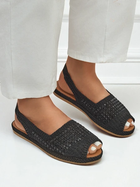 Női szandál, női espadrille szandál strasszkövekkel Belle Sparkle