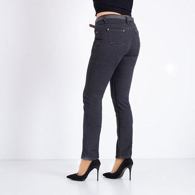 Szürke kordbársony nadrág párnázott övvel - Ruházat