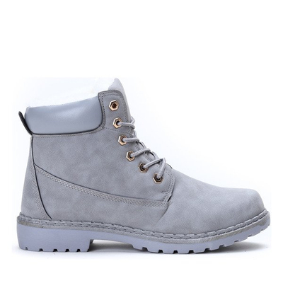 Ocieplane trapery w kolorze szarym  Charlie - Obuwie