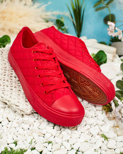 Stella Piros Szövet Sport Női Nyári Tornacipő