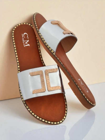Royalfashion Női ökobőr papucs díszítéssel Gildra