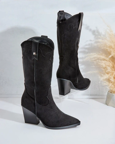 Royalfashion női sarok cowboy csizma Kowib