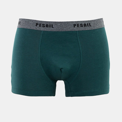 Sötétzöld férfi boxer rövid felirattal - Fehérnemű