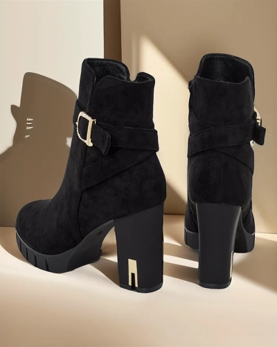 Royalfashion Női magassarkú csizma Molin