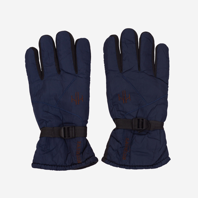 Tengerészkék szigetelt férfi kesztyű csuklószabályzóval - kiegészítők