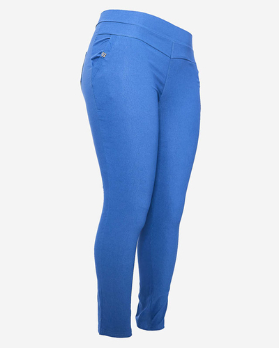 Kék női teggings nadrág PLUS SIZE- Ruházat