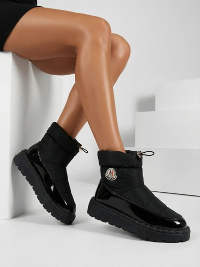 Royalfashion Női csúszós hócsizma fekete színben Ireda