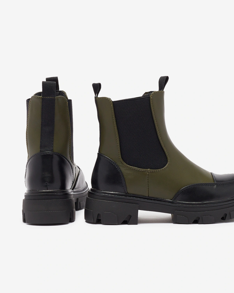 Royalfashion Sötétzöld női Userrus csizma