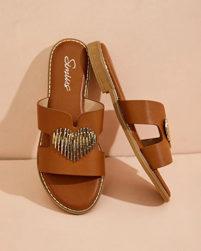 Royalfashion Női Olis lapos talpú flip-flop