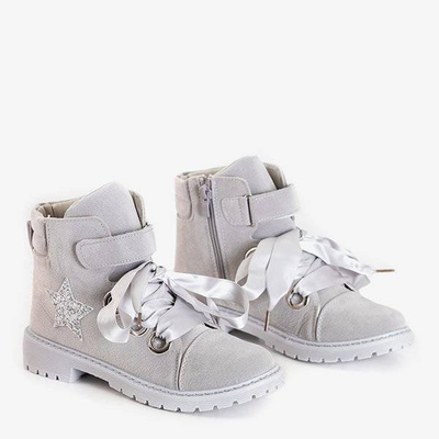 OUTLET Világosszürke női táska Misaki díszítéssel - Lábbeli