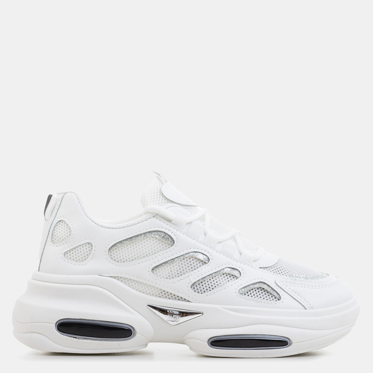 Fehér női sportcipő vastag talppal a Warinától - Sport