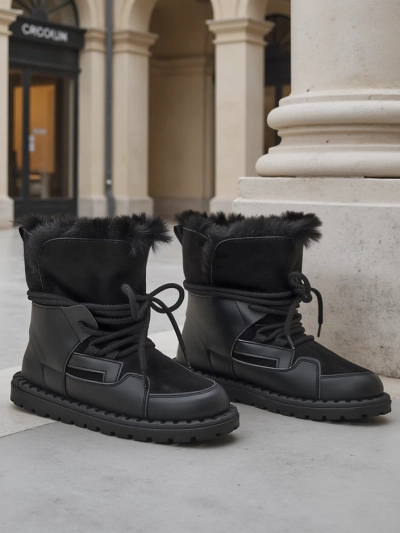 Royalfashion Női Fűzős HószBoots Viovi