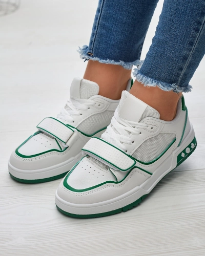 Női sportcipő fehér és zöld színben Xirrat- Footwear