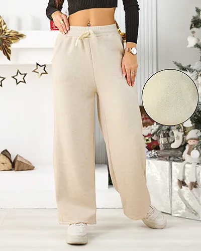 Royalfashion Női bolyhosított melegítőnadrág